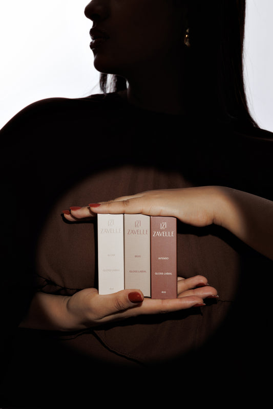 Kit com 3 Gloss Zavelle – Coleção Completa de Autocuidado